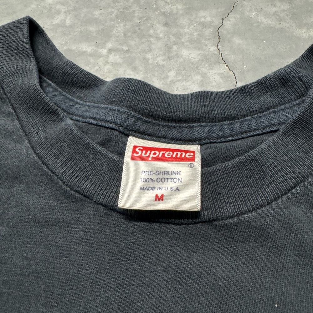 Supreme Cat in the Hat Black Tee with Red Label - Picture 4 of 7